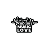 Stylish Music Emblem for Cars and Bikes